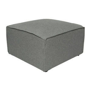 English Elm Bridgetown Luxury Modular Ottoman Seat - Versatile Contemporary Design for Stylish Living Spaces Dark Gray IS-IT2231-OT-DKGRY-GG