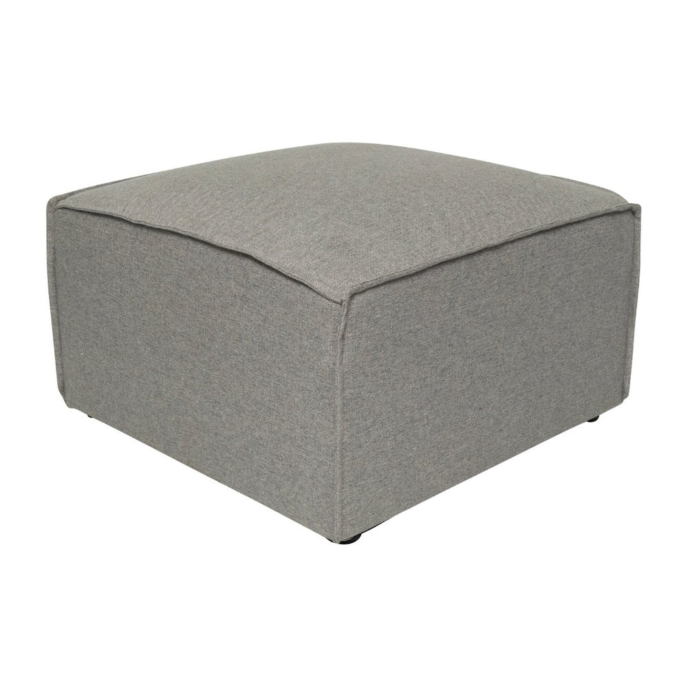 English Elm Bridgetown Luxury Modular Ottoman Seat - Versatile Contemporary Design for Stylish Living Spaces Gray IS-IT2231-OT-GRY-GG