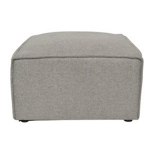 English Elm Bridgetown Luxury Modular Ottoman Seat - Versatile Contemporary Design for Stylish Living Spaces Gray IS-IT2231-OT-GRY-GG