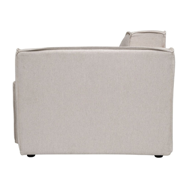English Elm Bridgetown Luxury Modular Right-Side Sectional Chair with Armrest - Stylish, Comfortable Design Cream IS-IT2231-RC-CRM-GG