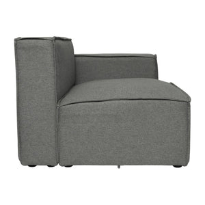 English Elm Bridgetown Luxury Modular Right-Side Sectional Chair with Armrest - Stylish, Comfortable Design Dark Gray IS-IT2231-RC-DKGRY-GG