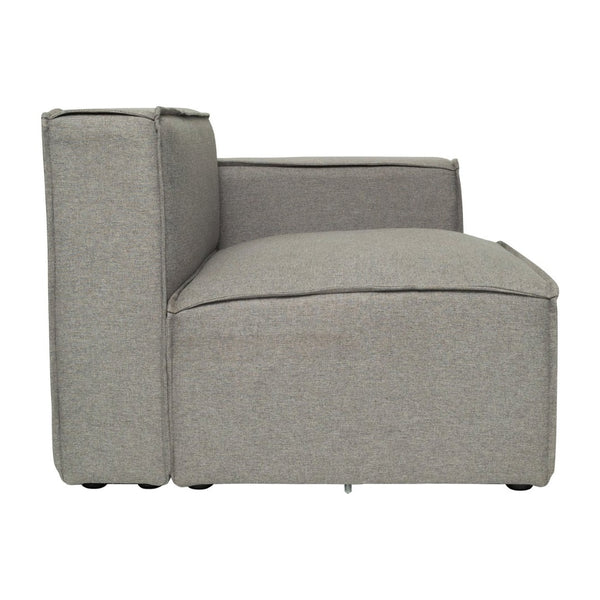 English Elm Bridgetown Luxury Modular Right-Side Sectional Chair with Armrest - Stylish, Comfortable Design Gray IS-IT2231-RC-GRY-GG