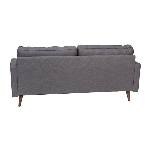 English Elm Hudson Mid-Century Modern Sofa with Stylish Upholstery & Solid Wood Legs for Compact Spaces Dark Gray IS-PS100-DKGY-GG