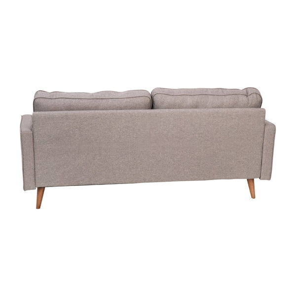 English Elm Hudson Mid-Century Modern Sofa with Stylish Upholstery & Solid Wood Legs for Compact Spaces Slate Gray IS-PS100-GY-GG