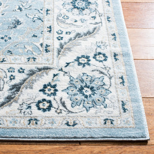 Safavieh Isabella Elegant Traditional Turkish Rug For Hallways – Serene Design For Classic Home Décor Light Blue ,Cream Polypropylene Isa912m-213