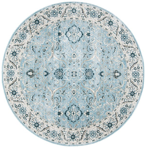 Safavieh Isabella Elegant Traditional Turkish Rug For Hallways – Serene Design For Classic Home Décor Light Blue ,Cream Polypropylene Isa912m-213