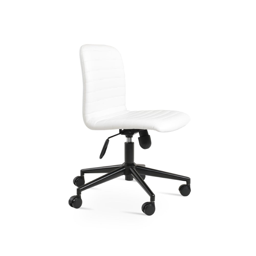Soho Concept Isa Office Ergonomic Chair With Adjustable Height, Leatherette Comfort, 2-year Guarantee, Black/White Black  Soho-concept-dining-chair-12707