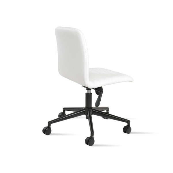 Soho Concept Isa Office Ergonomic Chair With Adjustable Height, Leatherette Comfort, 2-year Guarantee, Black/White Black,White  Soho-concept-dining-chair-12706