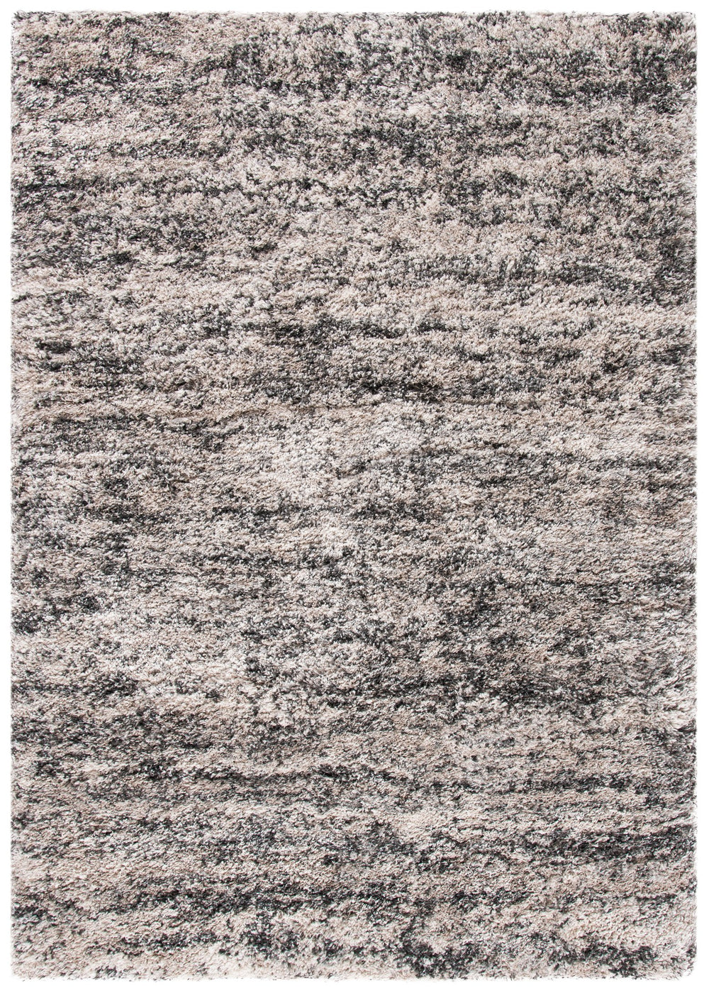 Safavieh Iceland Plush Shag Rug 2'X3' Cream & Grey Abstract, Power-Loomed Turkey, Soft Durable Accent Piece ISG519A-2