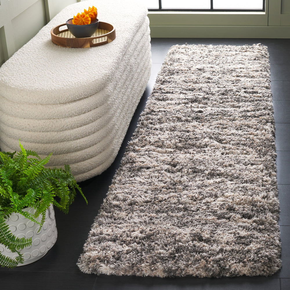Safavieh Iceland Shag 2X3 Ft Grey/Dark Grey Area Rug — Plush 2.5" Pile, Power-Loomed Turkey, Stain-Resistant ISG519F-2