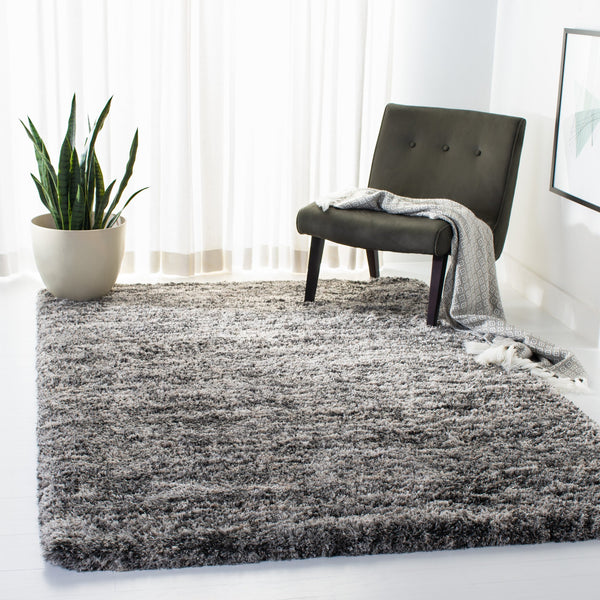 Safavieh Iceland Shag 2X3 Ft Grey/Dark Grey Area Rug — Plush 2.5" Pile, Power-Loomed Turkey, Stain-Resistant ISG519F-2