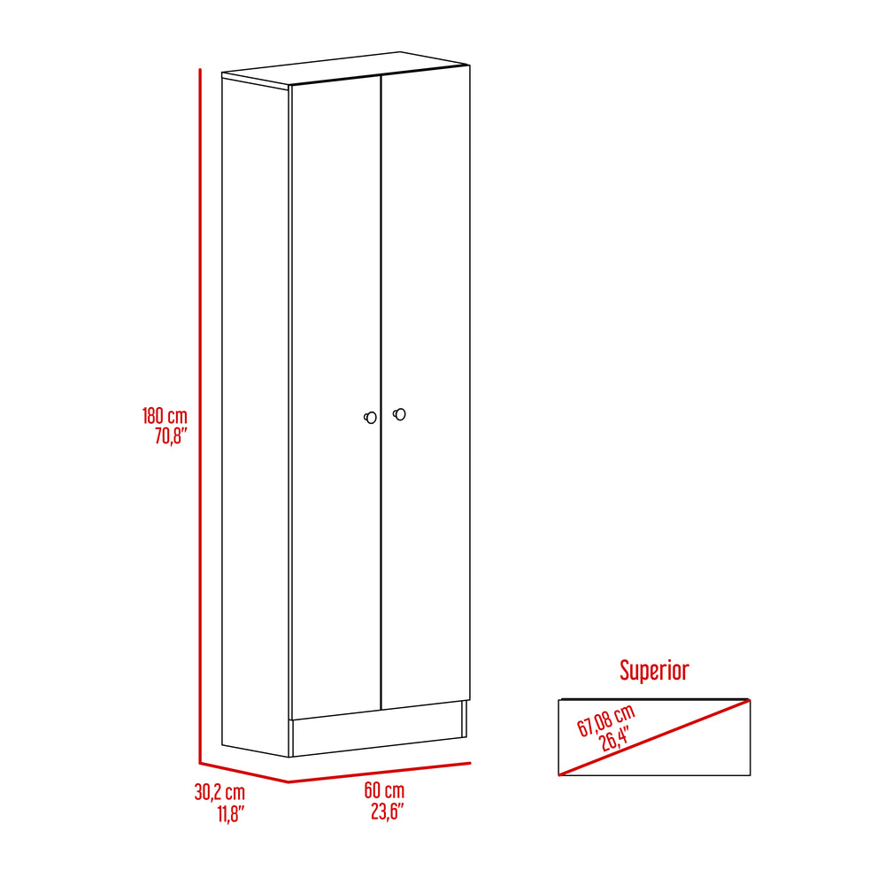 English Elm Multistorage Tall Pantry Cabinet with Five Deep Shelves, Hidden Hinges & Polished Knobs for Home Storage Beige 78 L x 17.3 W x 5.9 H B20091966