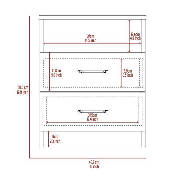 English Elm Beijing Black Coffee Table with Drawer and Sturdy Legs, Particle Board Top, Metal Hardware, Stylish Storage B20091896
