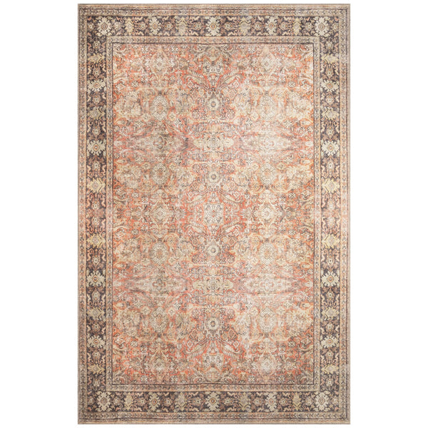 Trans Ocean Liora Manne Inspirations Sarouk Indoor Area Rug – Elegant Floral Medallion Design For Any Space Orange Polyester Isp80111537