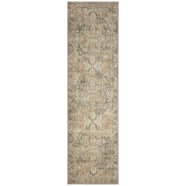 Trans Ocean Liora Manne Inspirations Heriz Indoor Area Rug - Distressed Medallion Design For Elegant Spaces Brown Polyester Ispr8111219