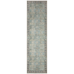 Trans Ocean Liora Manne Inspirations Sarouk Indoor Area Rug – Elegant Floral Medallion Design For Any Space Blue Polyester Ispr8111504