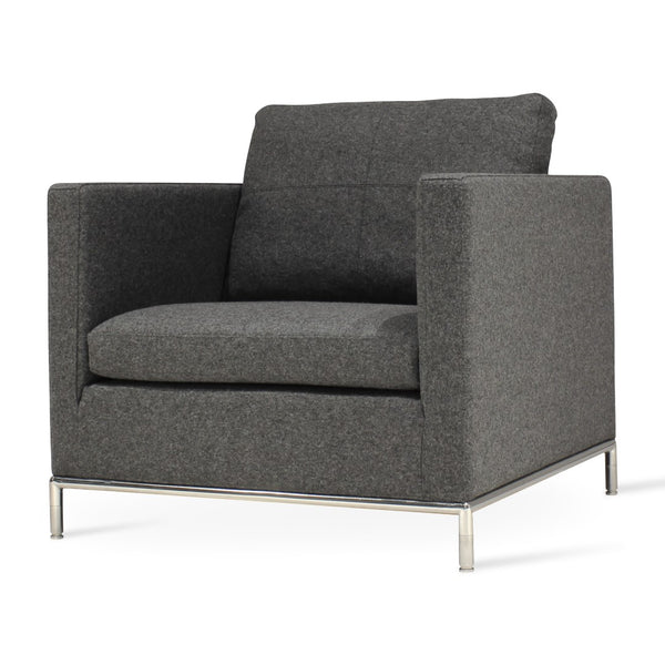 Soho Concept Zara Small Istanbul Armchair - Stylish, Durable, Compact Design With Plush Comfort & Steel Base Finish Dark Grey  Soho-concept-dining-chair-13503