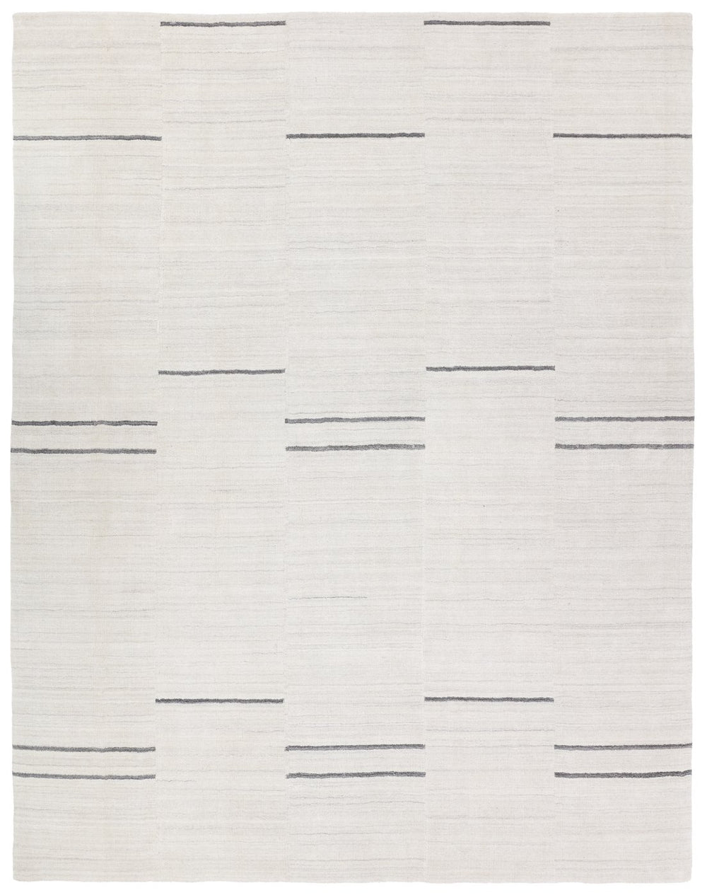 Jaipur Living Ivar Tinsin Iva02 Handwoven Handmade 100% Polyester Lines Stripes Outdoor Rug Gray, White 100% Polyester Rug160104