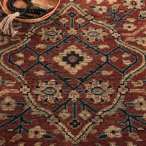 Safavieh Izmir Hand-knotted Area Rug - Luxurious New Zealand Wool, Exquisite Design For Timeless Elegance Red ,Gold New Zealand Wool Izm179q-10