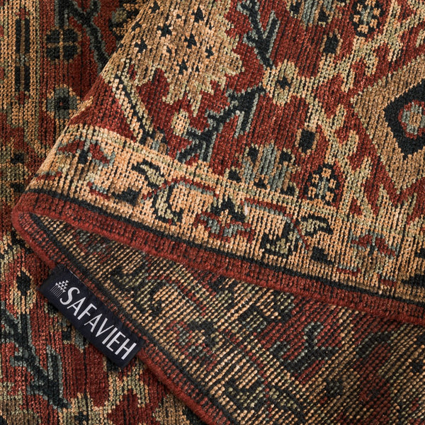 Safavieh Izmir Hand-knotted Area Rug - Luxurious New Zealand Wool, Exquisite Design For Timeless Elegance Red ,Gold New Zealand Wool Izm179q-10