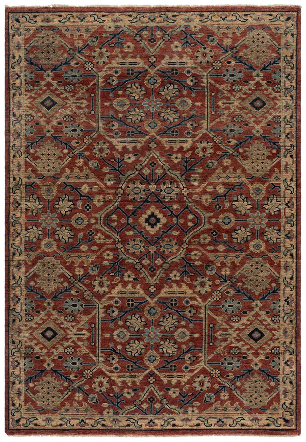 Safavieh Izmir Exquisite Hand-knotted Area Rug - Luxurious New Zealand Wool - Artistry For Elegant Interiors Red ,Gold New Zealand Wool Izm179q-6