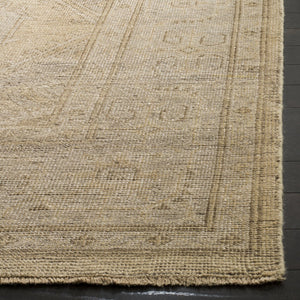 Safavieh Izmir Hand-Knotted 10X14 Wool Rug In Gold & Grey — Low-Profile Geometric Elegance For Large Rooms 11'-0" x 15'-0" IZM180A-1115