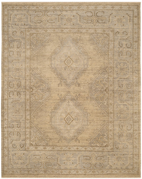 Safavieh Izmir Hand-Knotted 10X14 Wool Area Rug In Muted Gold & Grey — Low Profile, Artisanal Durability 3'-0" x 10'-0" IZM180A-310