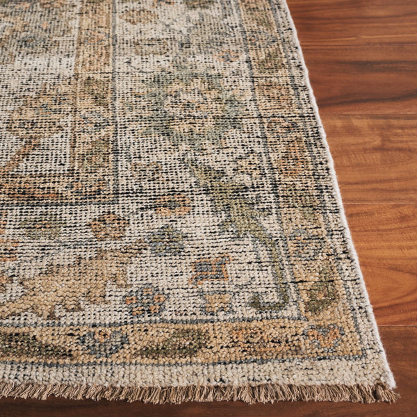 Safavieh Izmir Traditional Hand-knotted Area Rug In Elegant Hues - Luxurious Ghazni Wool For Timeless Style Ivory ,Grey Ghazni Wool Pile Izm183a-6