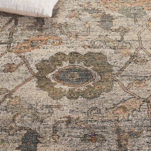 Safavieh Izmir Traditional Hand-knotted Area Rug In Elegant Hues - Luxurious Ghazni Wool For Timeless Style Ivory ,Grey Ghazni Wool Pile Izm183a-6