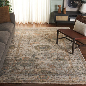Safavieh Izmir Traditional Hand-knotted Area Rug In Elegant Hues - Luxurious Ghazni Wool For Timeless Style Ivory ,Grey Ghazni Wool Pile Izm183a-6