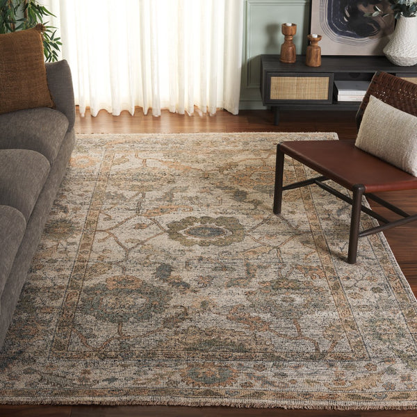 Safavieh Izmir Traditional Hand-knotted Area Rug In Elegant Hues - Luxurious Ghazni Wool For Timeless Style Ivory ,Grey Ghazni Wool Pile Izm183a-6