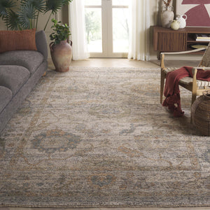 Safavieh Izmir Traditional Hand-knotted Area Rug In Elegant Hues - Luxurious Ghazni Wool For Timeless Style Ivory ,Grey Ghazni Wool Pile Izm183a-8