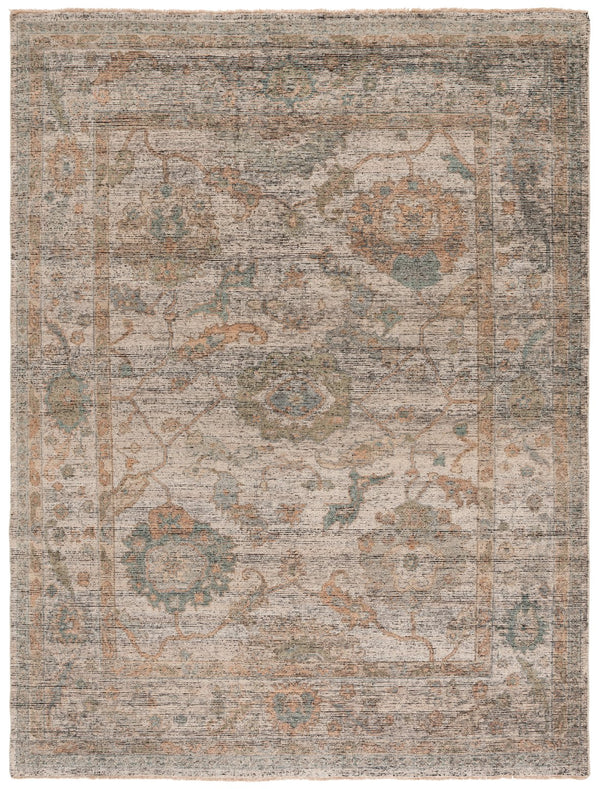 Safavieh Izmir Traditional Hand-knotted Area Rug In Elegant Hues - Luxurious Ghazni Wool For Timeless Style Ivory ,Grey Ghazni Wool Pile Izm183a-8