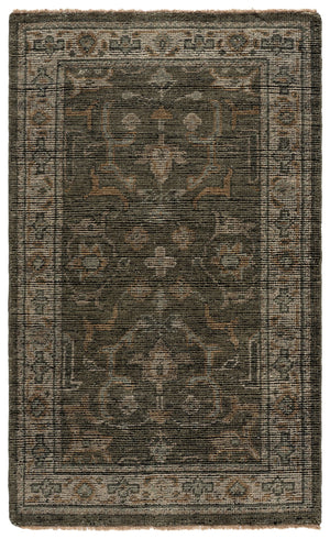 Safavieh Izmir Hand-Knotted New Zealand Wool Rug In Linen And Dusty Teal — Oversized Oriental Elegance 11'-0" x 15'-0" IZM188A-1115
