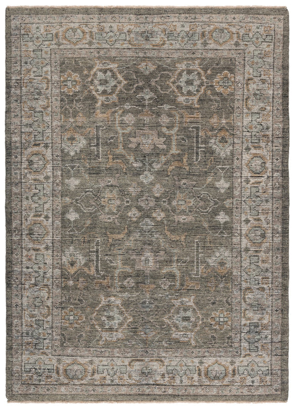 Safavieh Izmir Hand-Knotted New Zealand Wool Rug 4X6, Linen & Dusty Teal Tones, Low Pile Artisanal Elegance 3'-0" x 5'-0" IZM188A-3