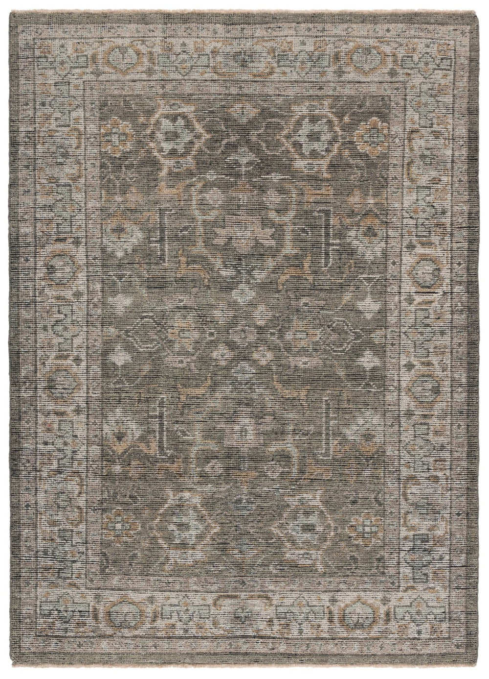 Safavieh Izmir Hand-Knotted New Zealand Wool Rug In Linen And Dusty Teal — Oversized Oriental Elegance 11'-0" x 15'-0" IZM188A-1115