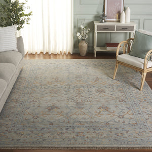Safavieh Izmir Hand-Knotted Wool Area Rug In Grey And Rust – Traditional Floral Design, Durable Natural Fibers 10'-0" x 14'-0" IZM204F-10