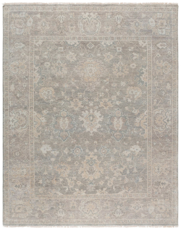 Safavieh Izmir Hand-Knotted Grey-Beige Wool Rug With Traditional Floral Motif, Durable Low Pile Luxury Flooring 10'-0" x 14'-0" IZM205F-10