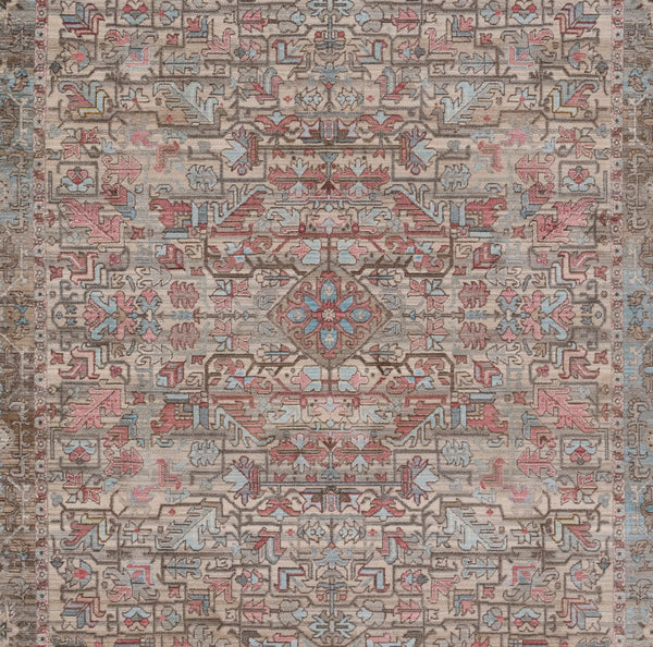 Momeni Izmir IZ-12 Machine Made Traditional Oriental Indoor Rug Multi 9' x 12'
