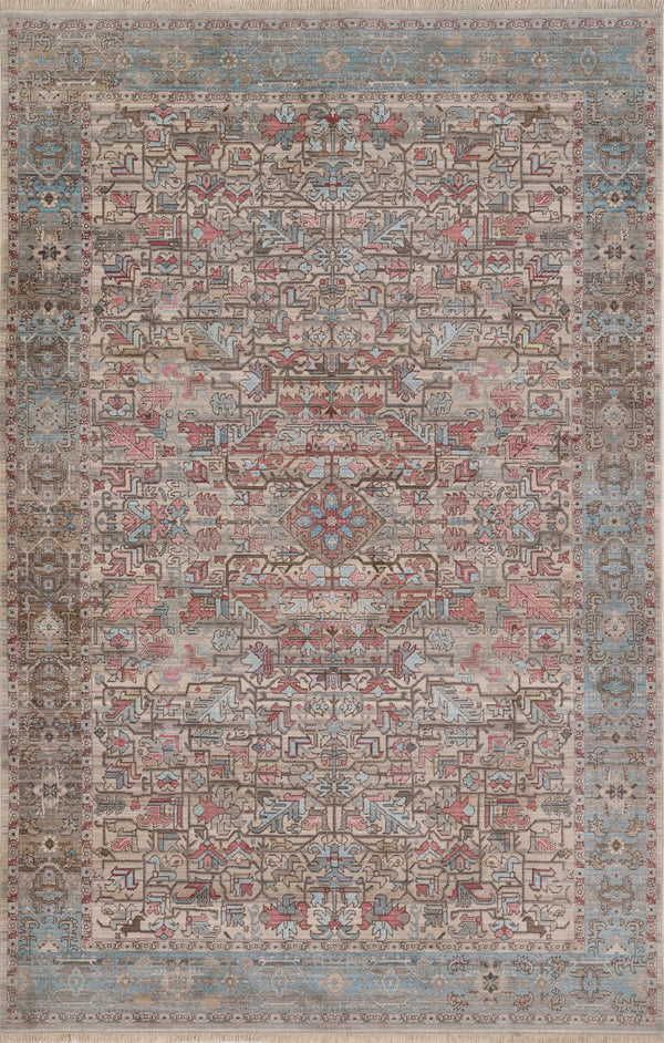 Momeni Izmir IZ-12 Machine Made Traditional Oriental Indoor Rug Multi 9' x 12'