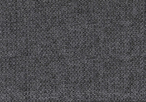 Barstool, Set of 2 Grey Fabric Padded Seat Black Metal Legs for Kitchen Islands