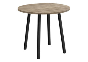 Monarch Specialties Dining Table Set, 3pcs Set, Small, 35" Drop Leaf, Kitchen, Black Metal, Brown Laminate, Contemporary, Modern Dark Taupe,Black, Black Mdf,Foam,Laminate,Metal,Leather,Look I 1003