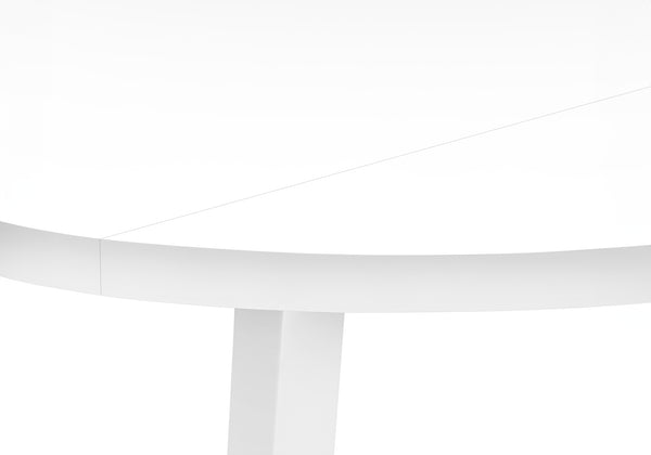 Monarch Specialties Dining Table Set, 3pcs Set, Small, 35" Drop Leaf, Kitchen, White Metal And Laminate, Grey Fabric, Contemporary, Modern White,Grey, Grey Mdf,Foam,Laminate,Metal,Cotton I 1011