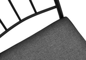 Monarch Specialties Dining Table Set, 5pcs Set, Small, 40" Rectangular, Kitchen, White Marble Look Laminate, Black Metal, Contemporary, Modern White,Black,Grey, Black,Grey Metal,Foam,Mdf,Cotton I 1014