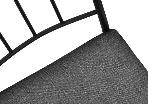 Monarch Specialties Dining Table Set, 5pcs Set, Small, 40" Rectangular, Kitchen, White Marble Look Laminate, Black Metal, Contemporary, Modern White,Black,Grey, Black,Grey Metal,Foam,Mdf,Cotton I 1014