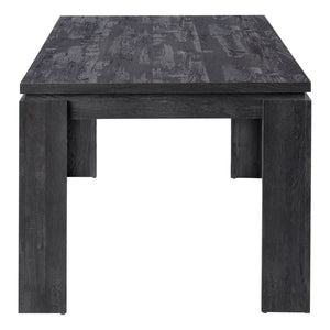 Monarch Specialties Dining Table, 60" Rectangular, Kitchen, Dining Room, Black Laminate, Contemporary, Modern Black Particle Board,Hollow,Core,Laminate,Mdf I 1089