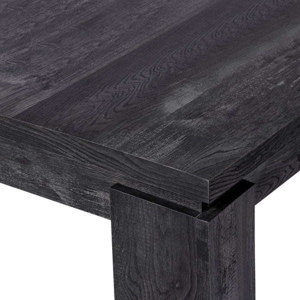 Monarch Specialties Dining Table, 60" Rectangular, Kitchen, Dining Room, Black Laminate, Contemporary, Modern Black Particle Board,Hollow,Core,Laminate,Mdf I 1089