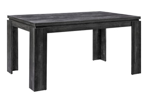 Monarch Specialties Dining Table, 60" Rectangular, Kitchen, Dining Room, Black Laminate, Contemporary, Modern Black Particle Board,Hollow,Core,Laminate,Mdf I 1089