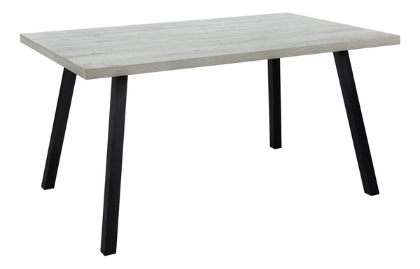 Monarch Specialties Dining Table, 60" Rectangular, Kitchen, Dining Room, Grey Laminate, Black Metal, Contemporary, Modern Grey,Black, Black Hollow,Core,Laminate,Mdf,Metal,Particle Board I 1136
