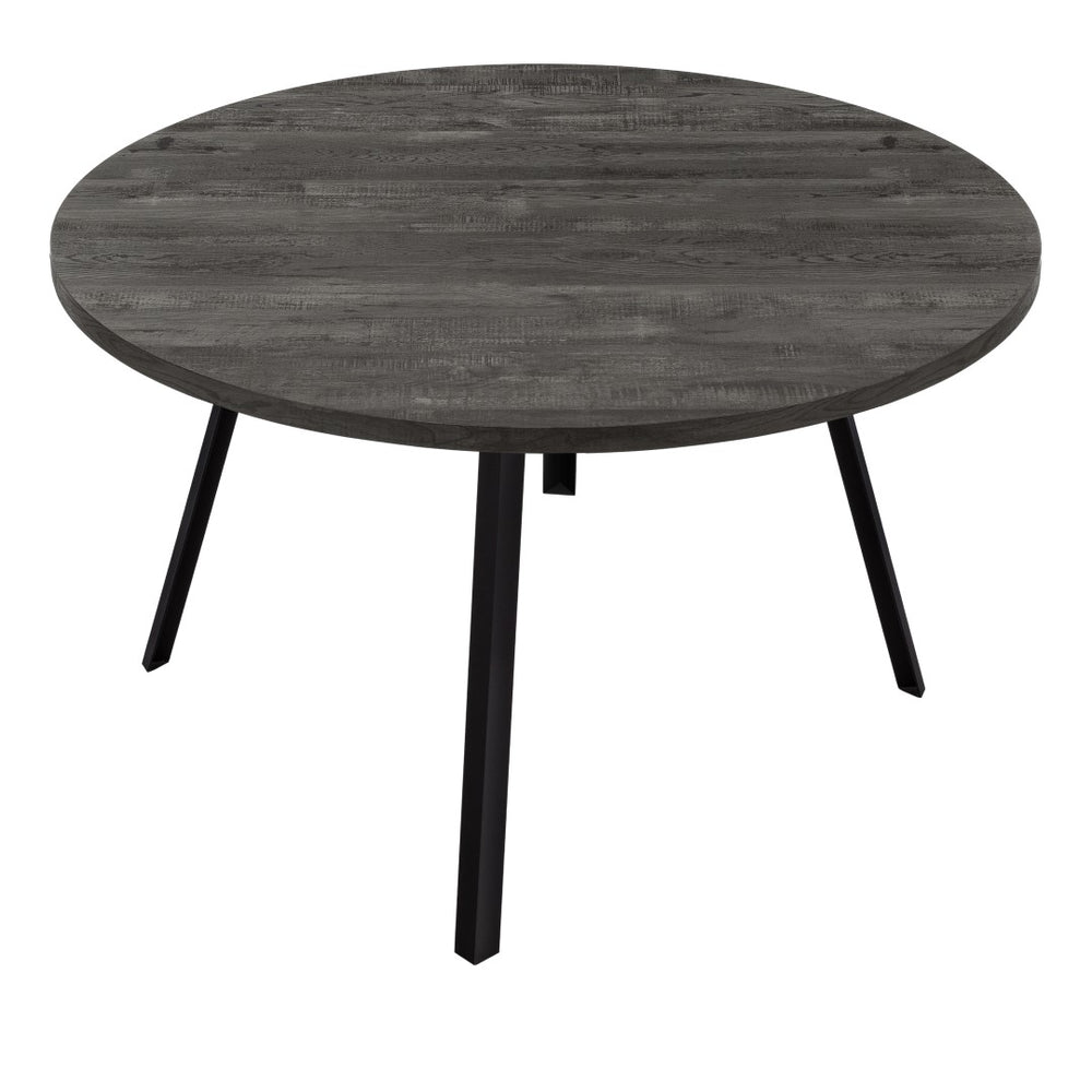 Monarch Specialties Dining Table, 48" Round, Small, Kitchen, Dining Room, Black Laminate, Black Metal, Contemporary, Modern Black Mdf,Laminate,Metal,Particle Board I 1153